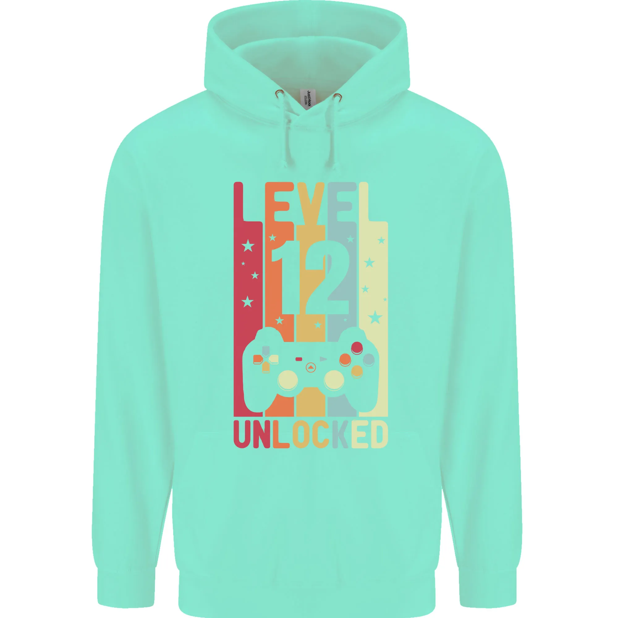 12th Birthday 12 Year Old Level Up Gaming Childrens Kids Hoodie