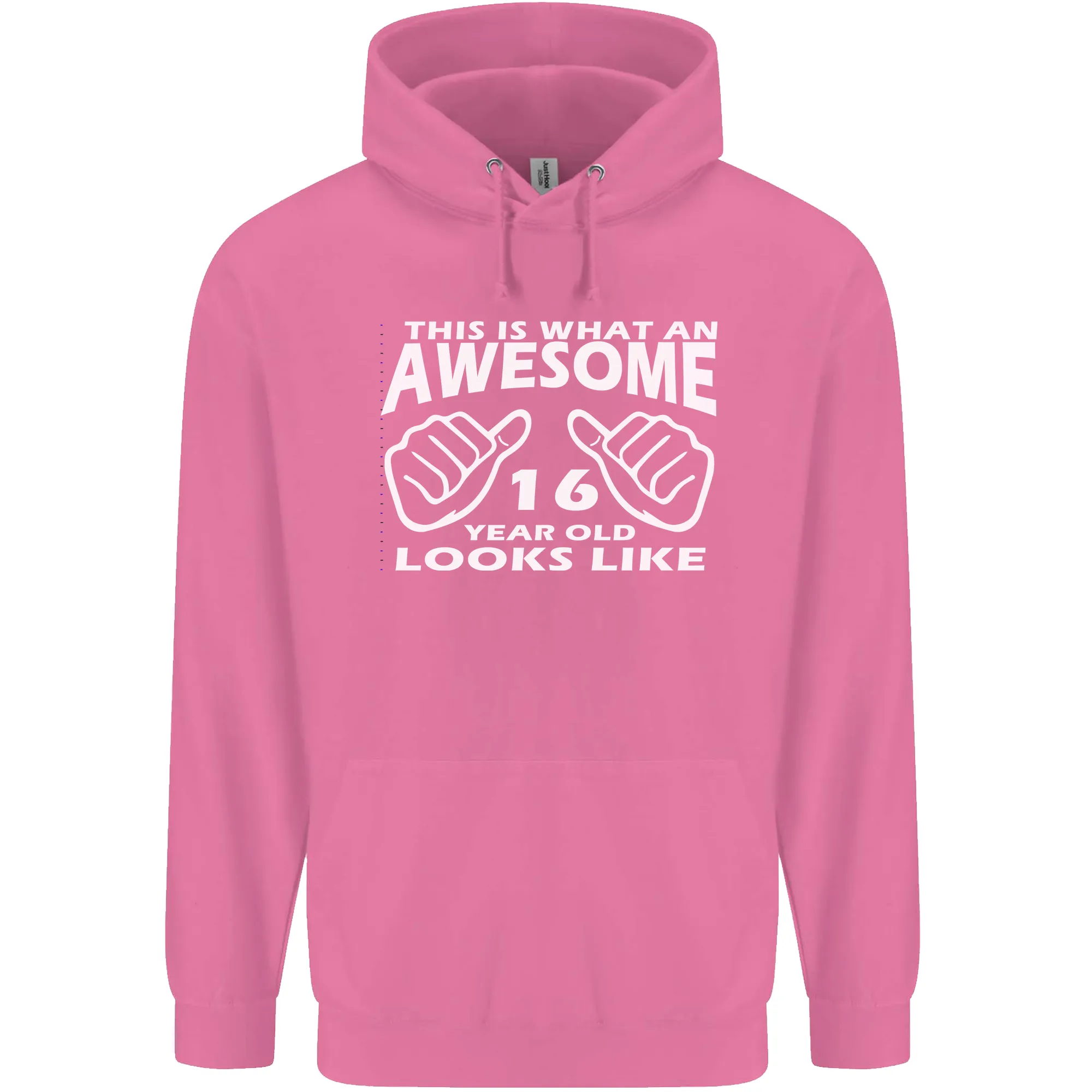 16th Birthday 16 Year Old This Is What Mens 80% Cotton Hoodie