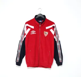 1995/96 SEVILLA Vintage Umbro Football Track Top Jacket (M) Suker Era