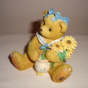 1996 Enesco Cherished Teddy Susan 'Love Stems From Our Friendship' Figurine 202894