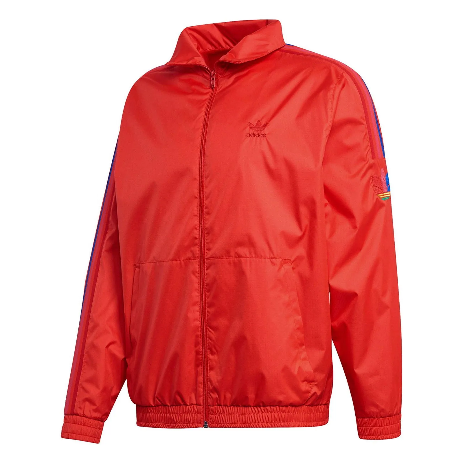 adidas Originals 3D Trefoil 3-Stripes Track Top - Red