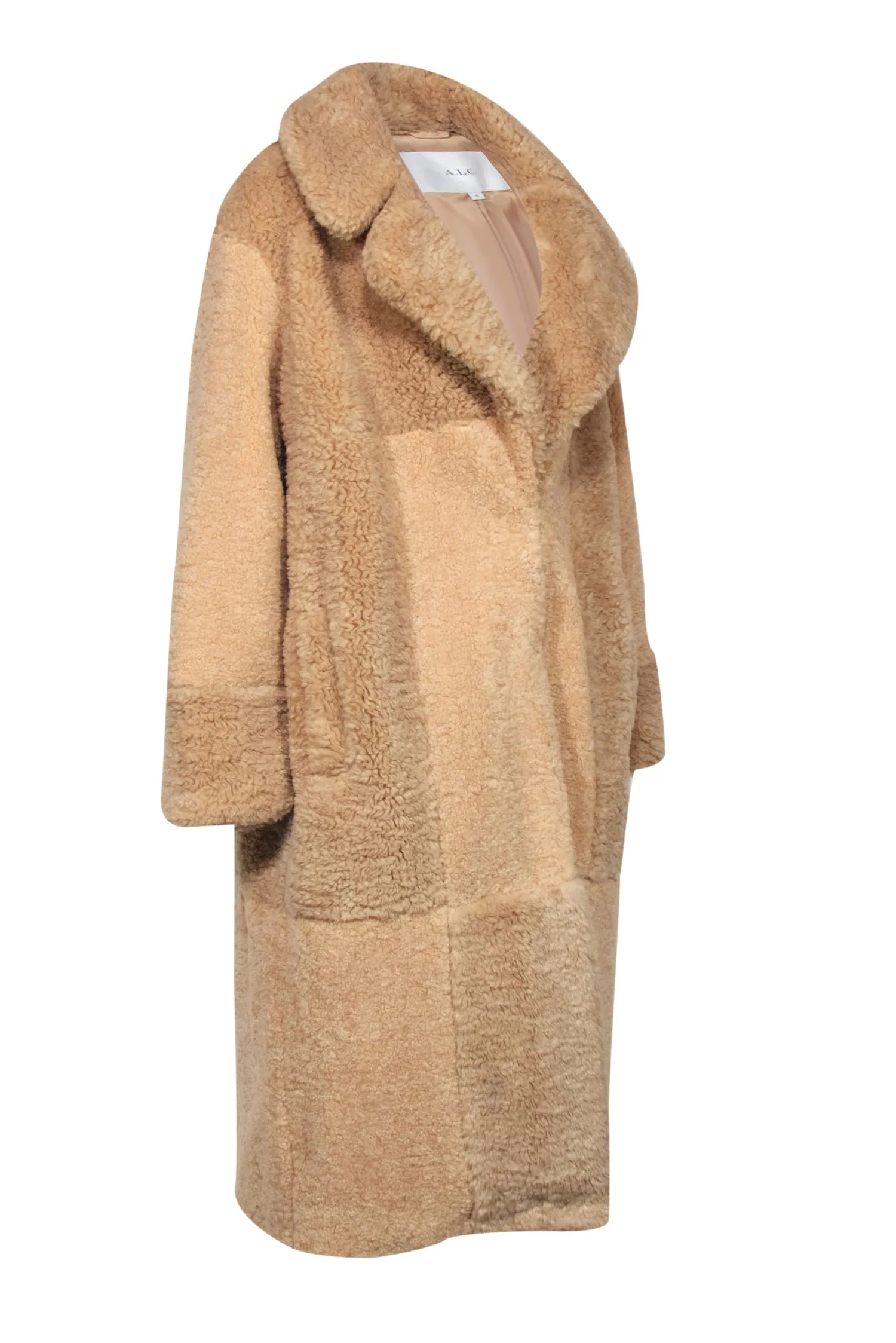 ALC - Tan Teddy Longline Coat Sz XL