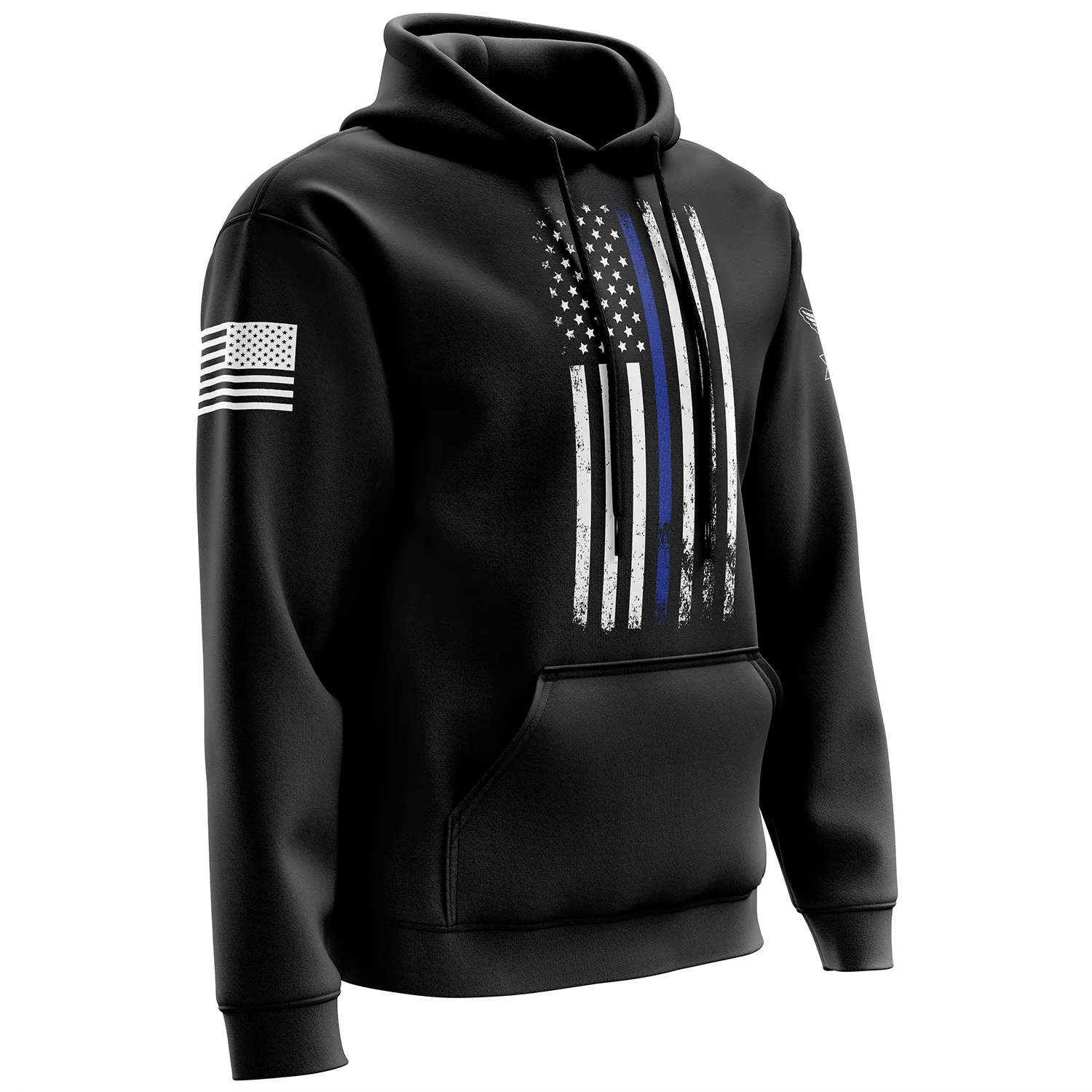 American Flag Thin Blue Line Hoodie