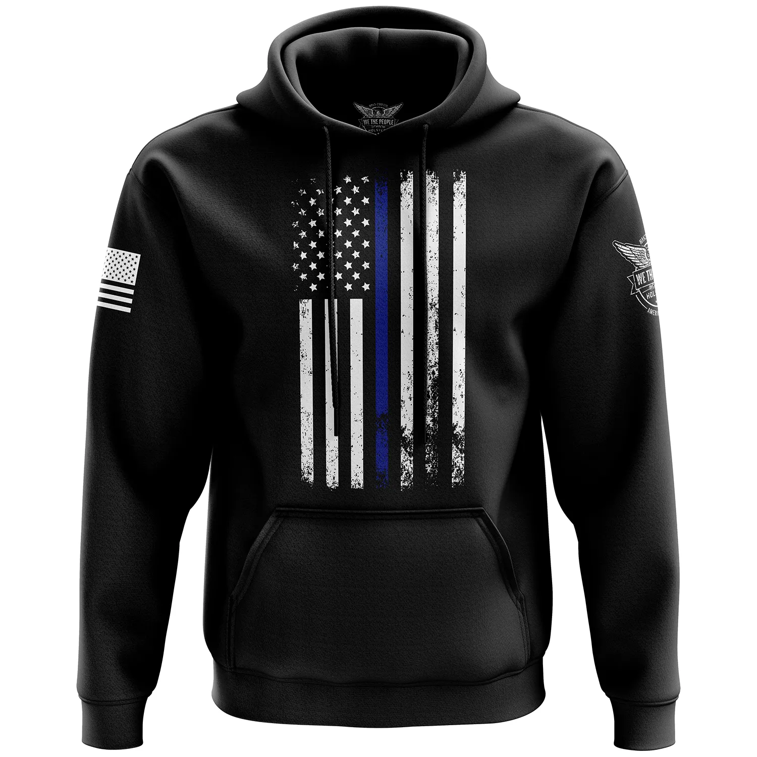 American Flag Thin Blue Line Hoodie