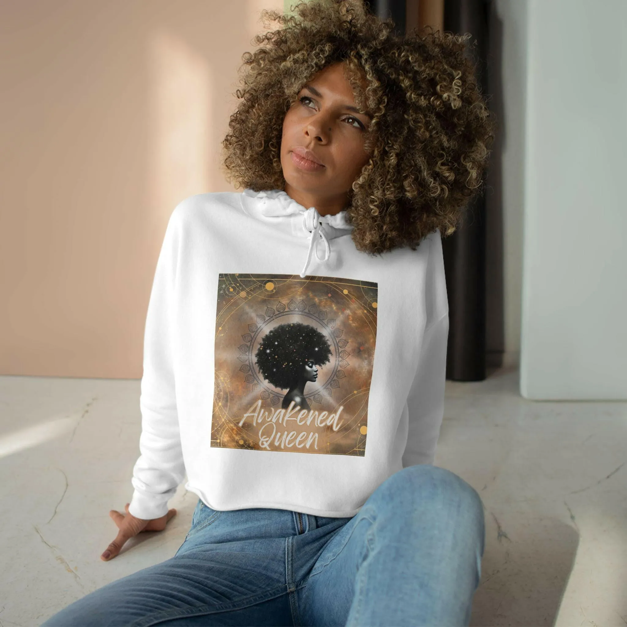 Awakened Queen Crop Hoodie