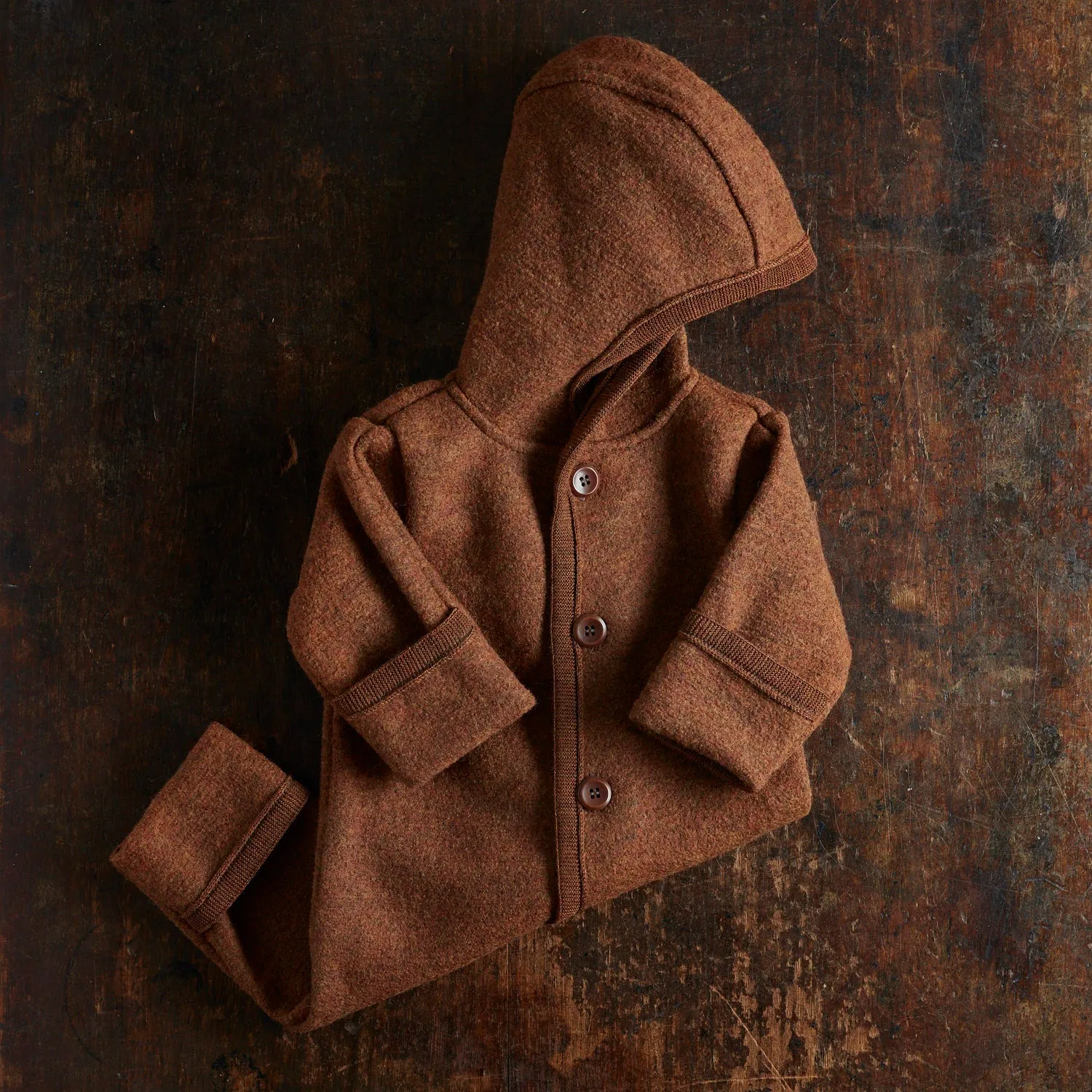 Baby & Kids Overall - Boiled Merino Wool - Auburn