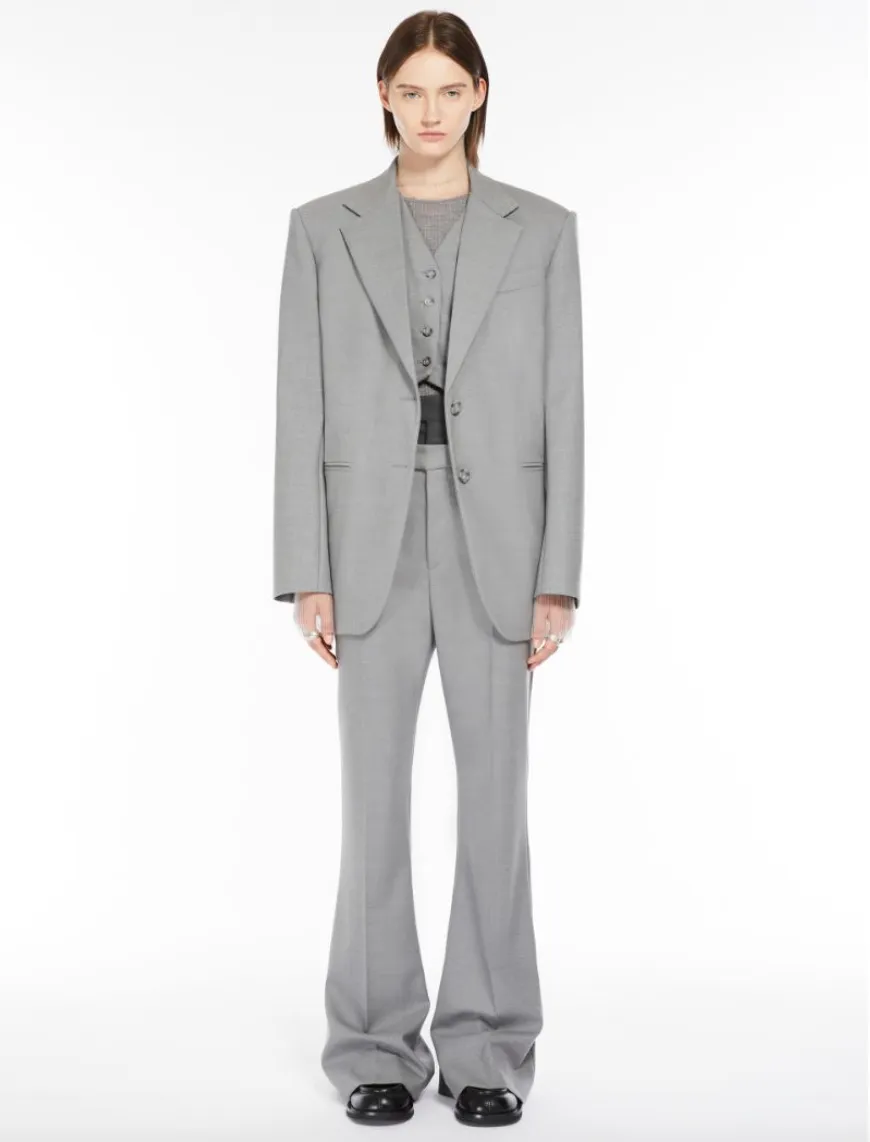 Baffo Oversized Blazer in Light Grey