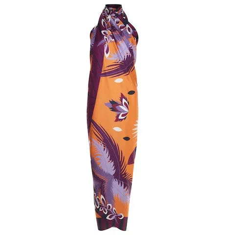 Bali Palms Oversized Silk Scarf