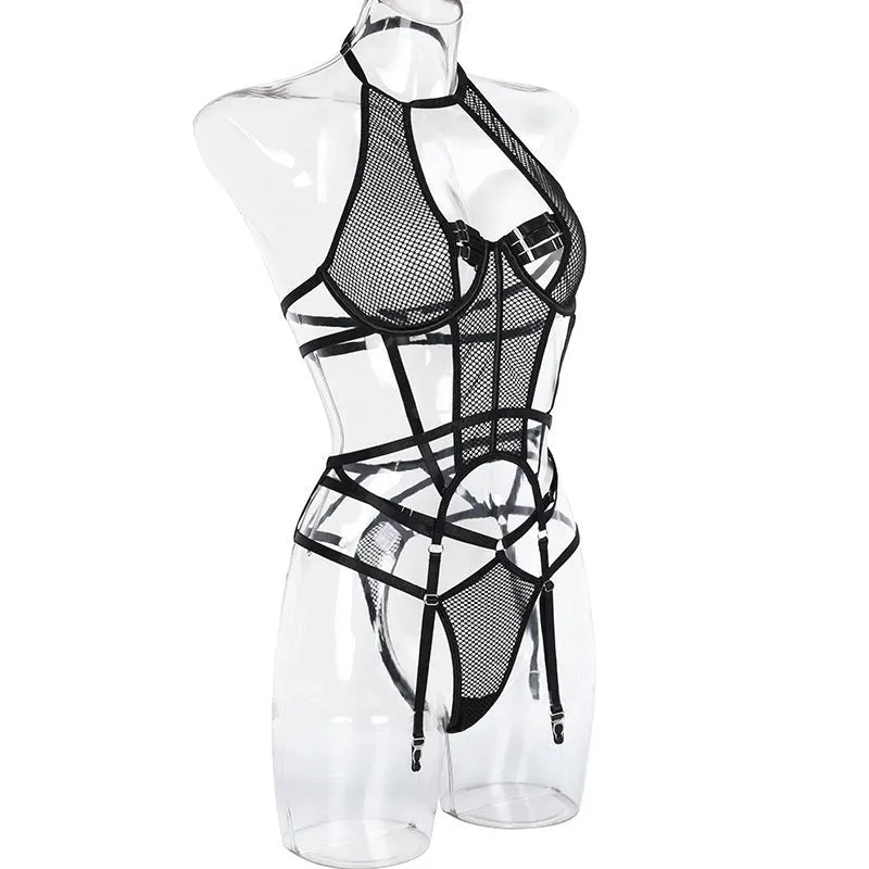 Bandage Halter Lingerie Set