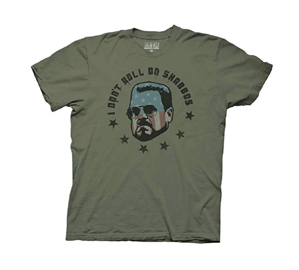 Big Lebowski Roll On Shabbas Adult T-Shirt