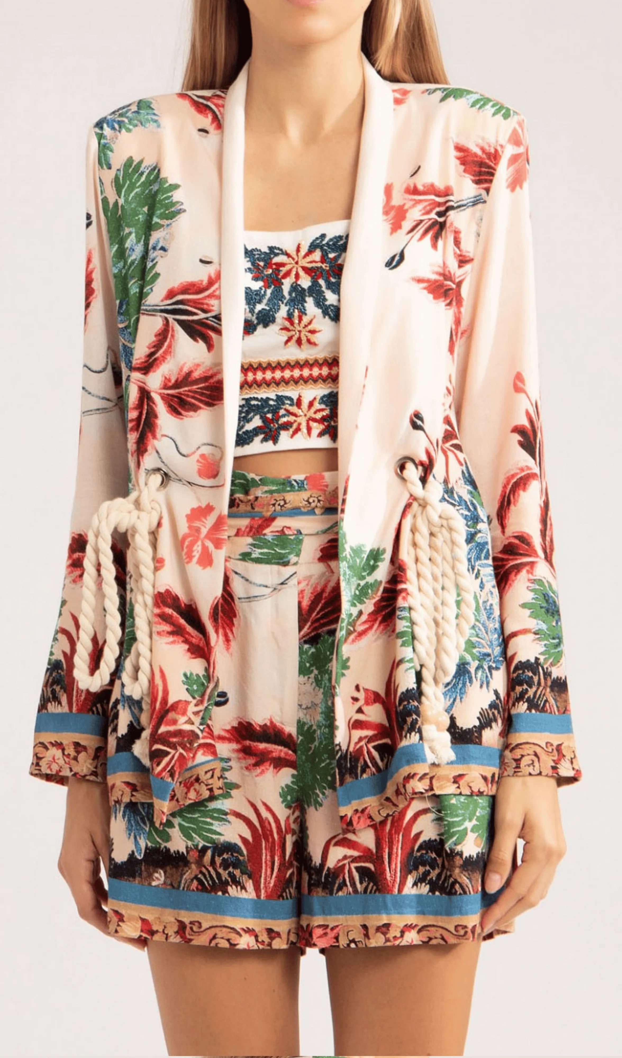 Blazer Linho Gilly Flower Patbo