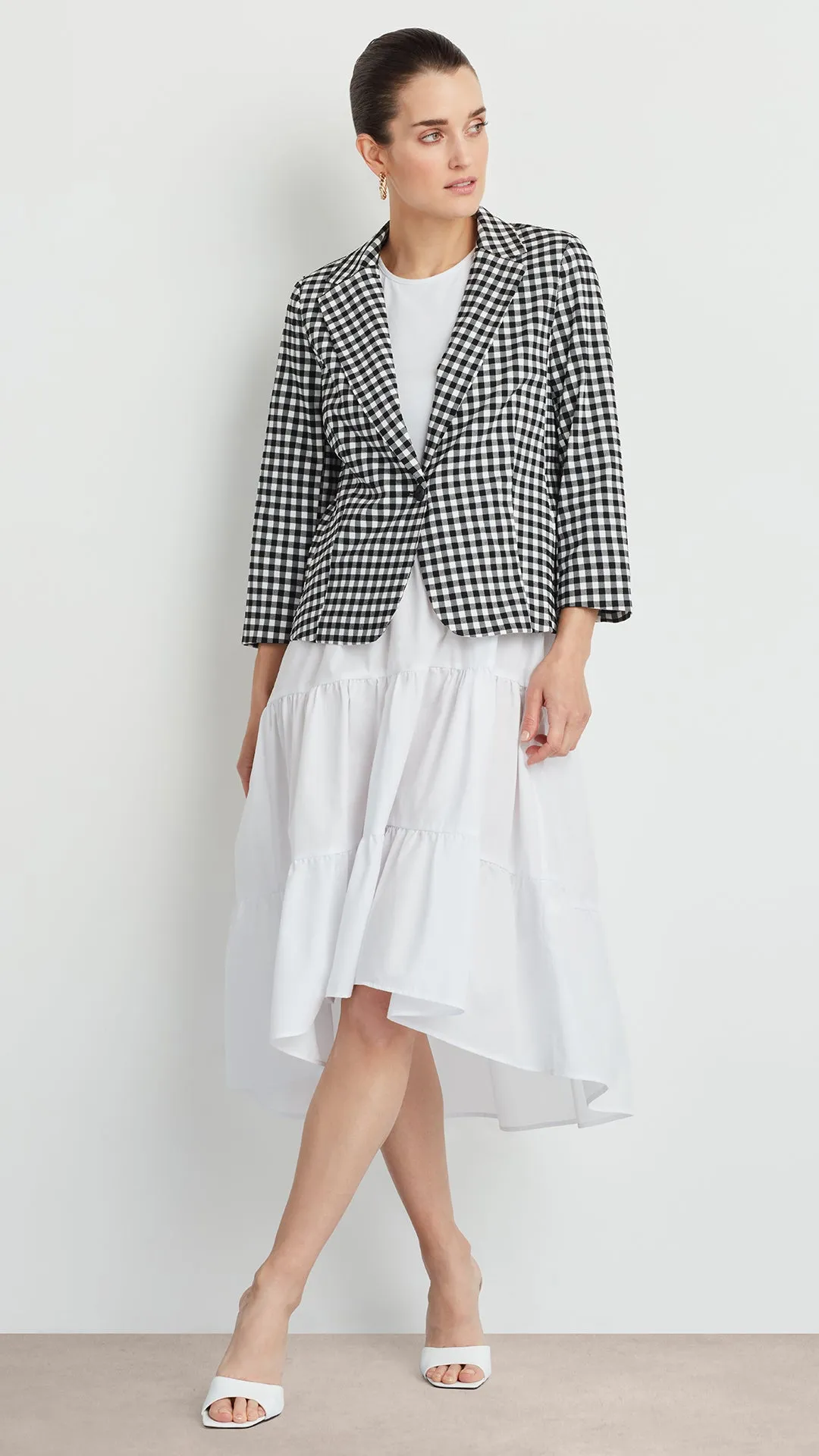 BLAZER WITH 3/4 SLEEVES