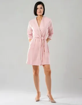 Blush Pink Elegance Wrap Dress