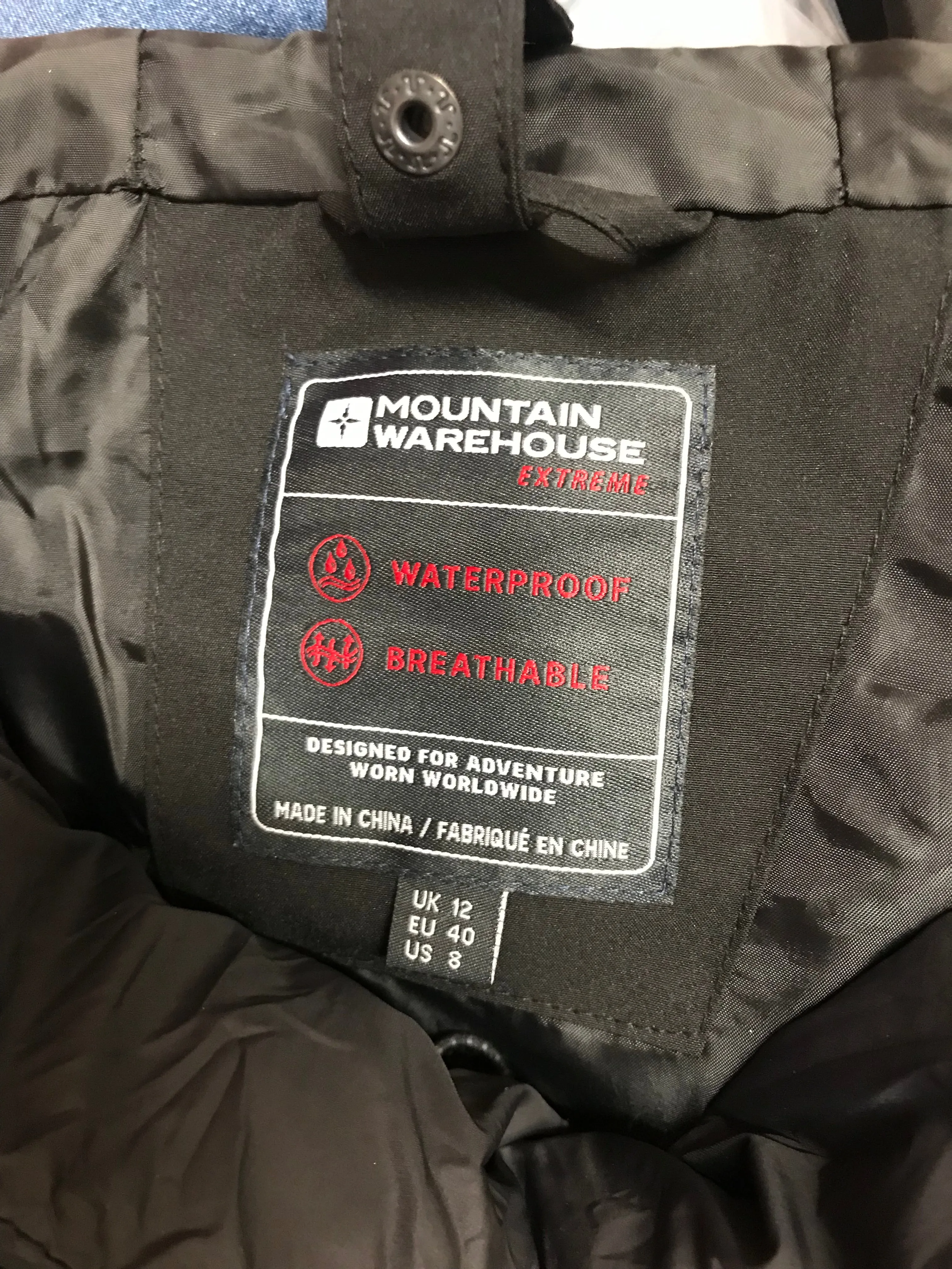 BNWT Size 12 Mountain Warehouse Alaskan 3in1 Long Waterproof Jacket