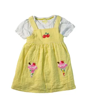 Boden Overall Dress & Top Set 3-6M