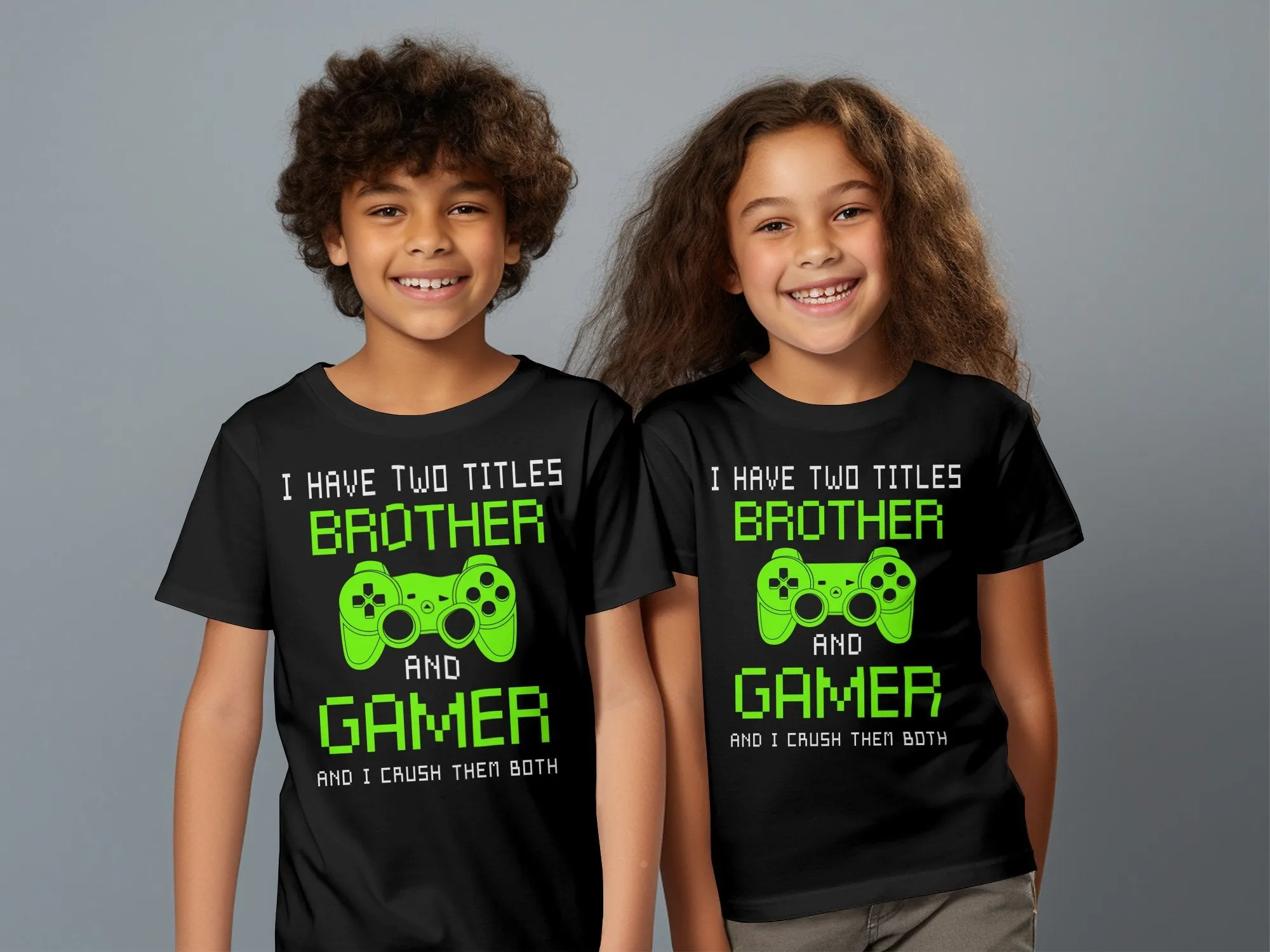 Brother Gamer Gaming T-Shirt for Boys and Girls