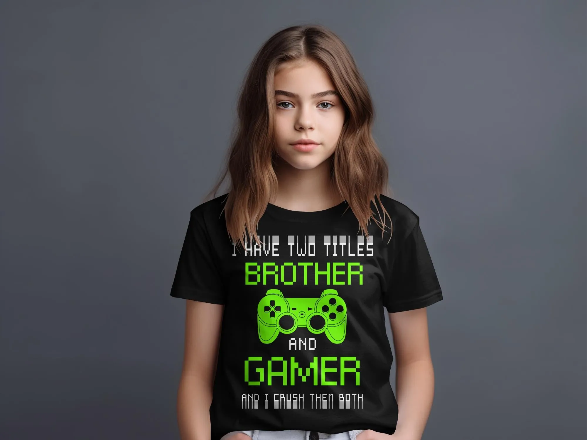 Brother Gamer Gaming T-Shirt for Boys and Girls