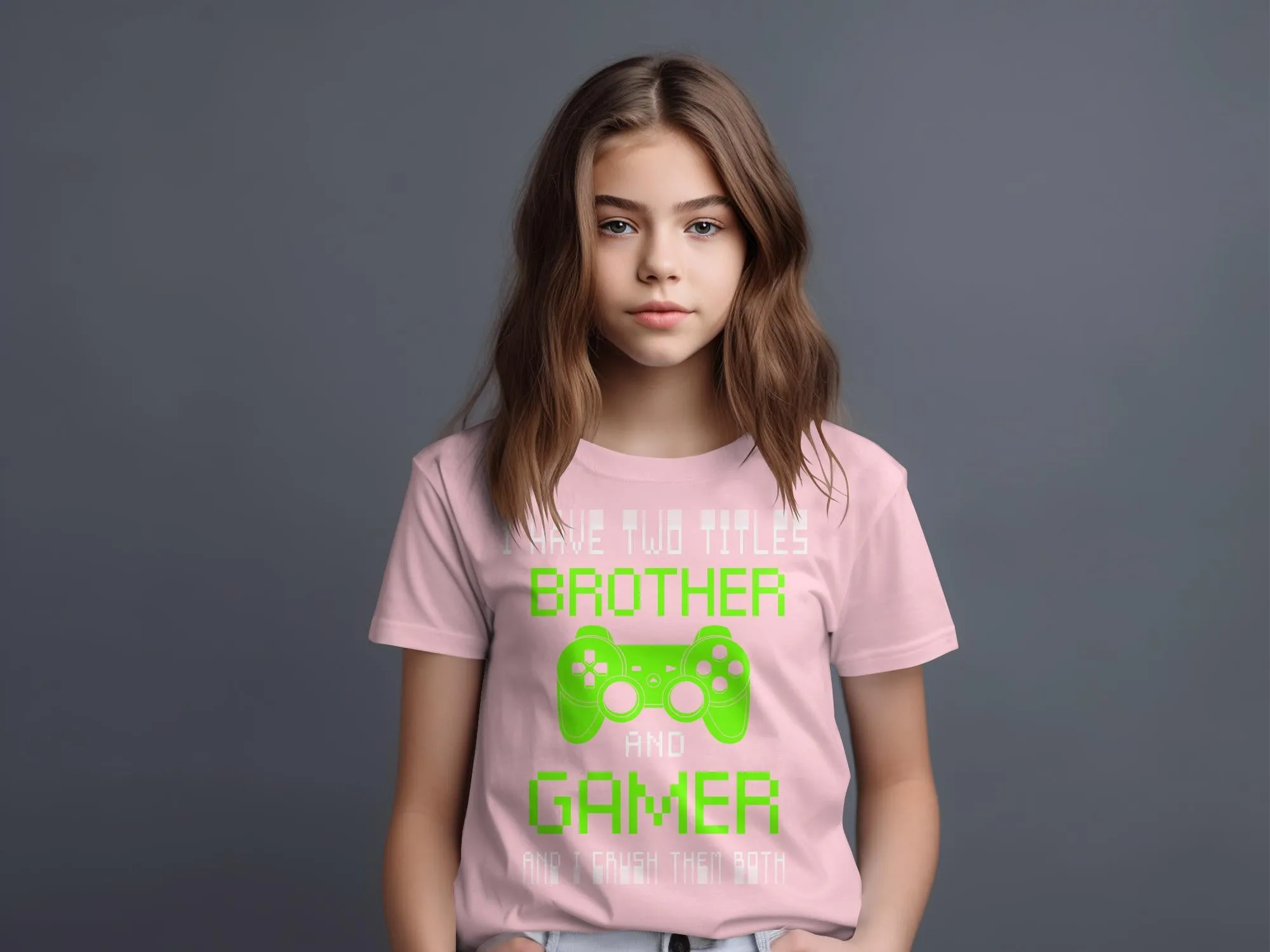 Brother Gamer Gaming T-Shirt for Boys and Girls