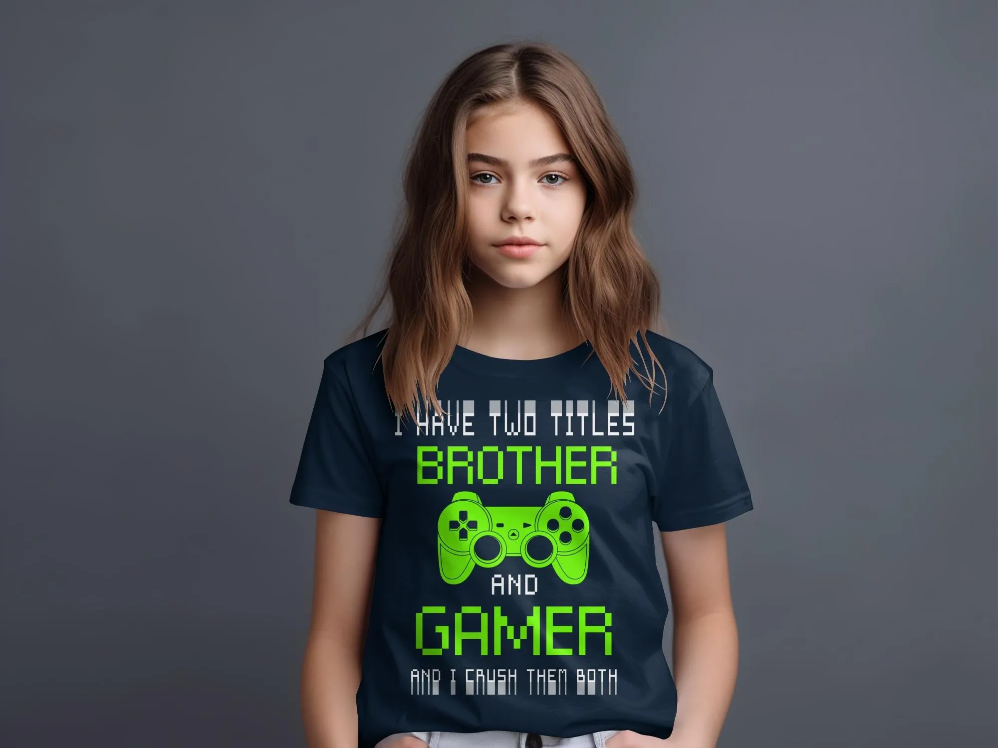 Brother Gamer Gaming T-Shirt for Boys and Girls