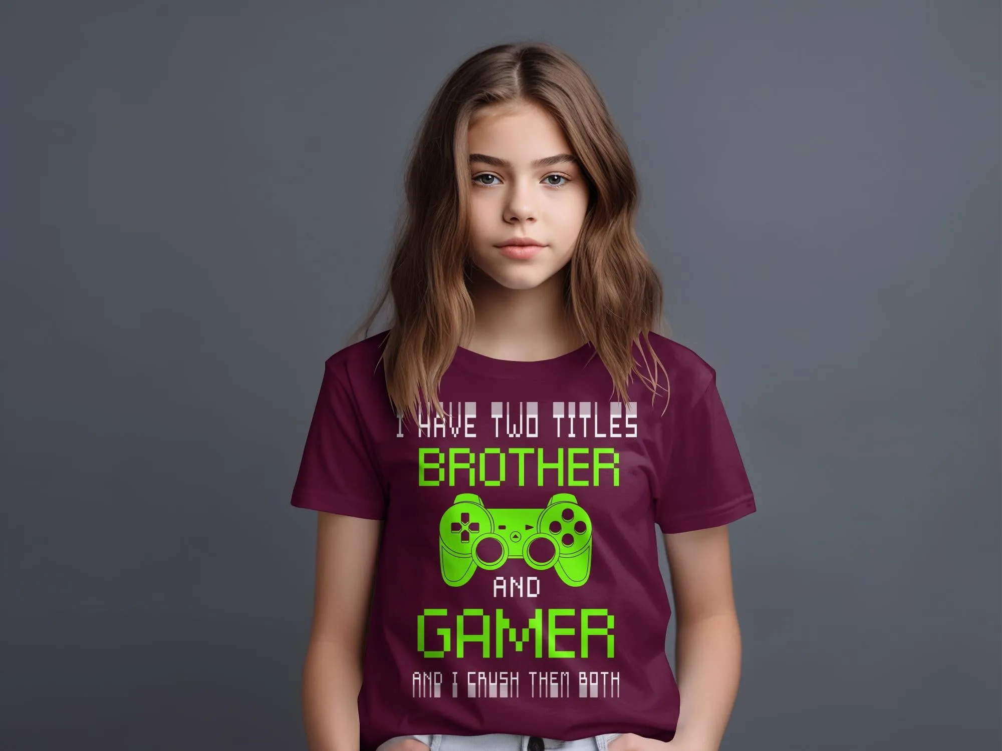 Brother Gamer Gaming T-Shirt for Boys and Girls