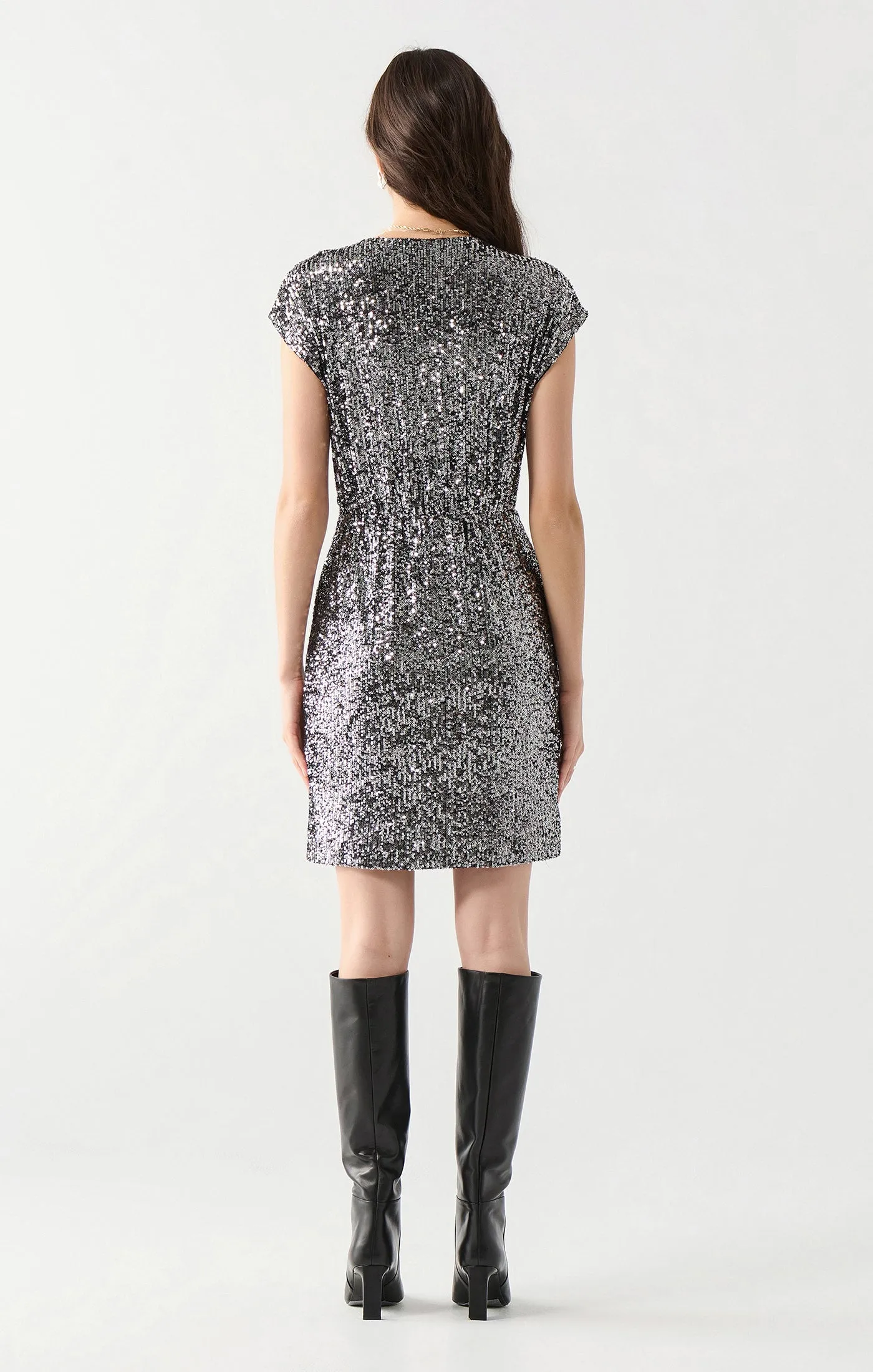 Cap Sleeve Sequin Dress (Dex)