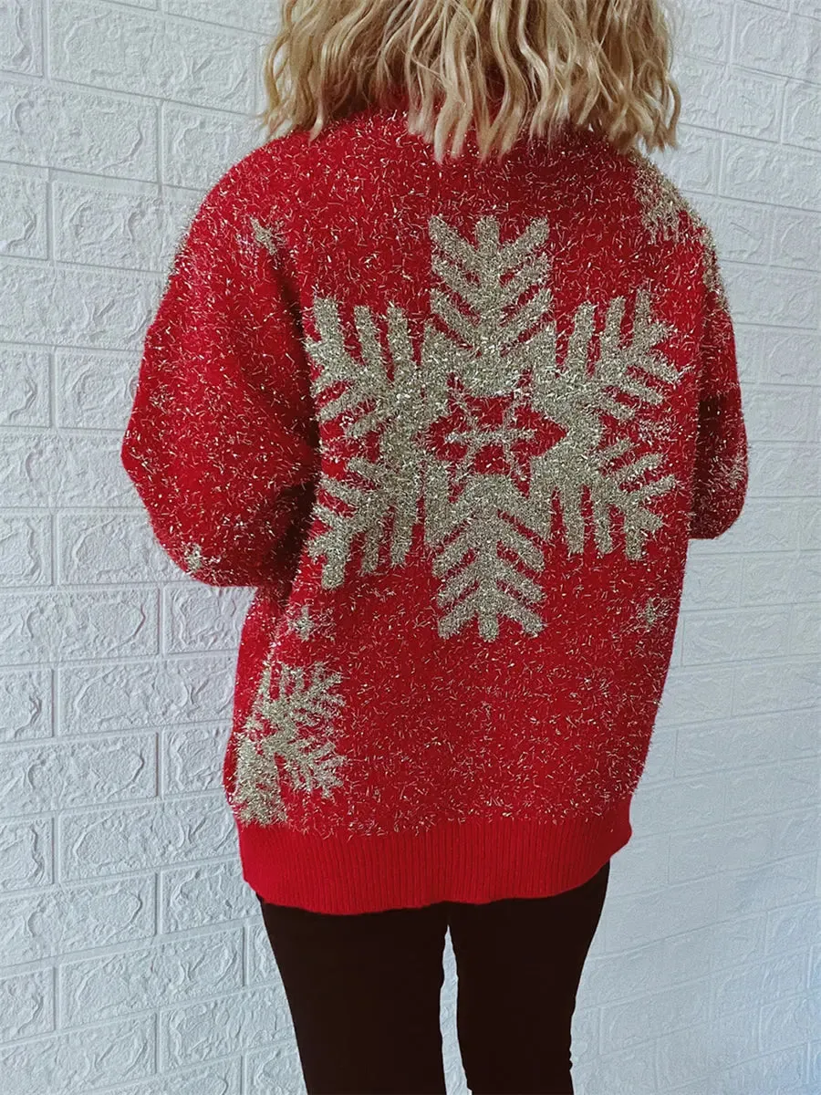 Christmas Element Round Neck Sweater