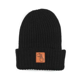 Chunky Knit Beanie - Black