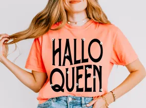 Cropped Comfort Colors Halloqueen Shirt/ Adult Sizes/ Halloween shirt