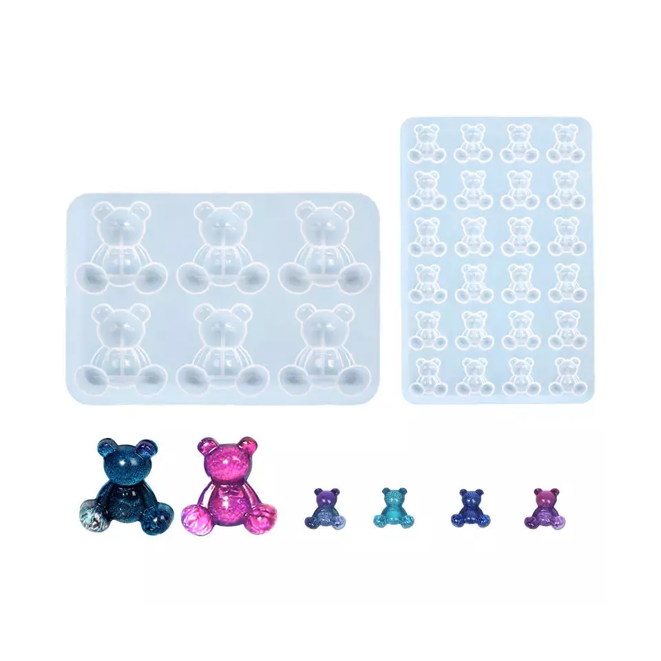 Cute 3D Teddy Bear Molds