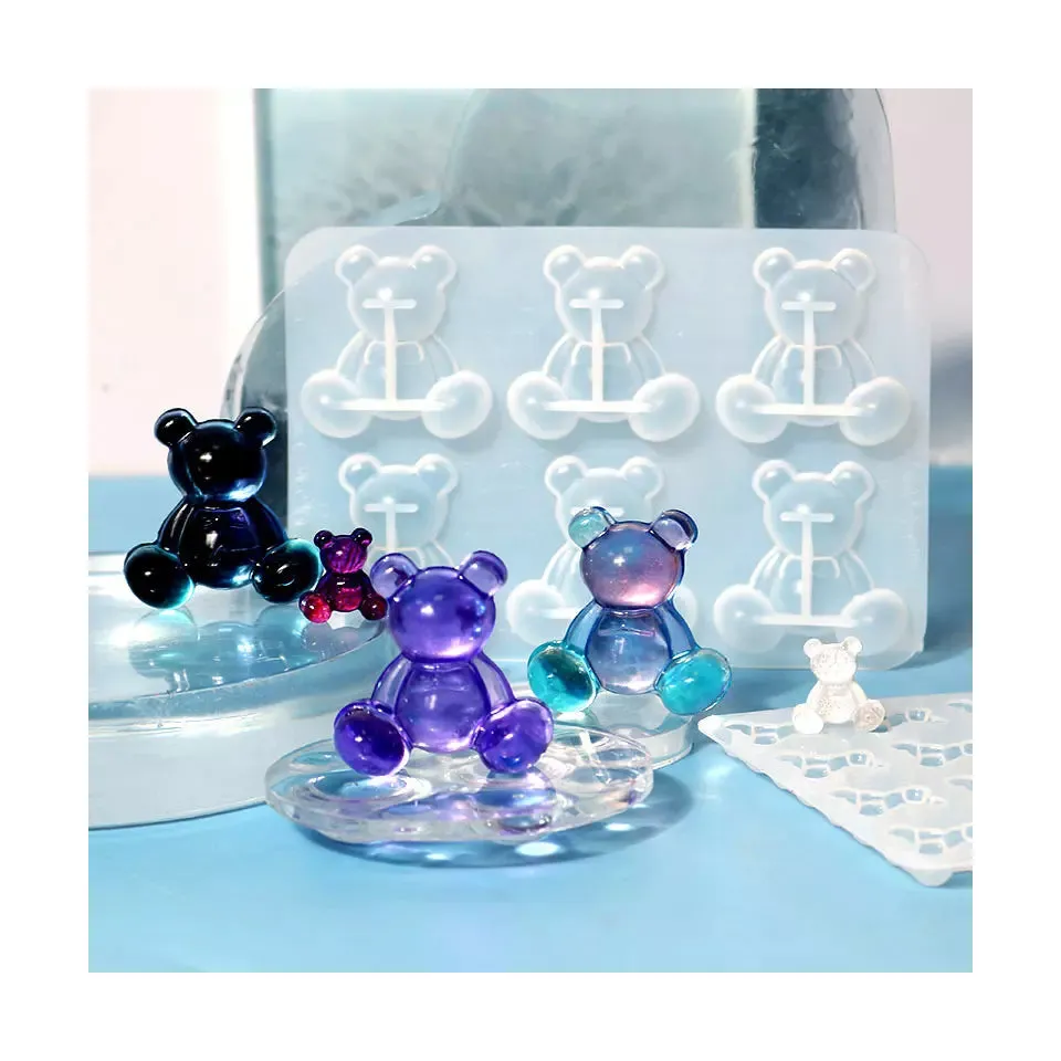 Cute 3D Teddy Bear Molds