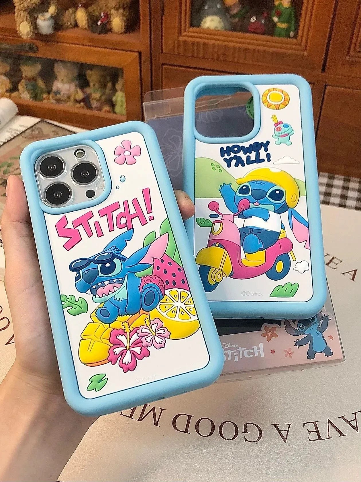 Cute Cartoon Stitch Silicone  Phone Case - iPhone Case 12 13 14 Pro Promax