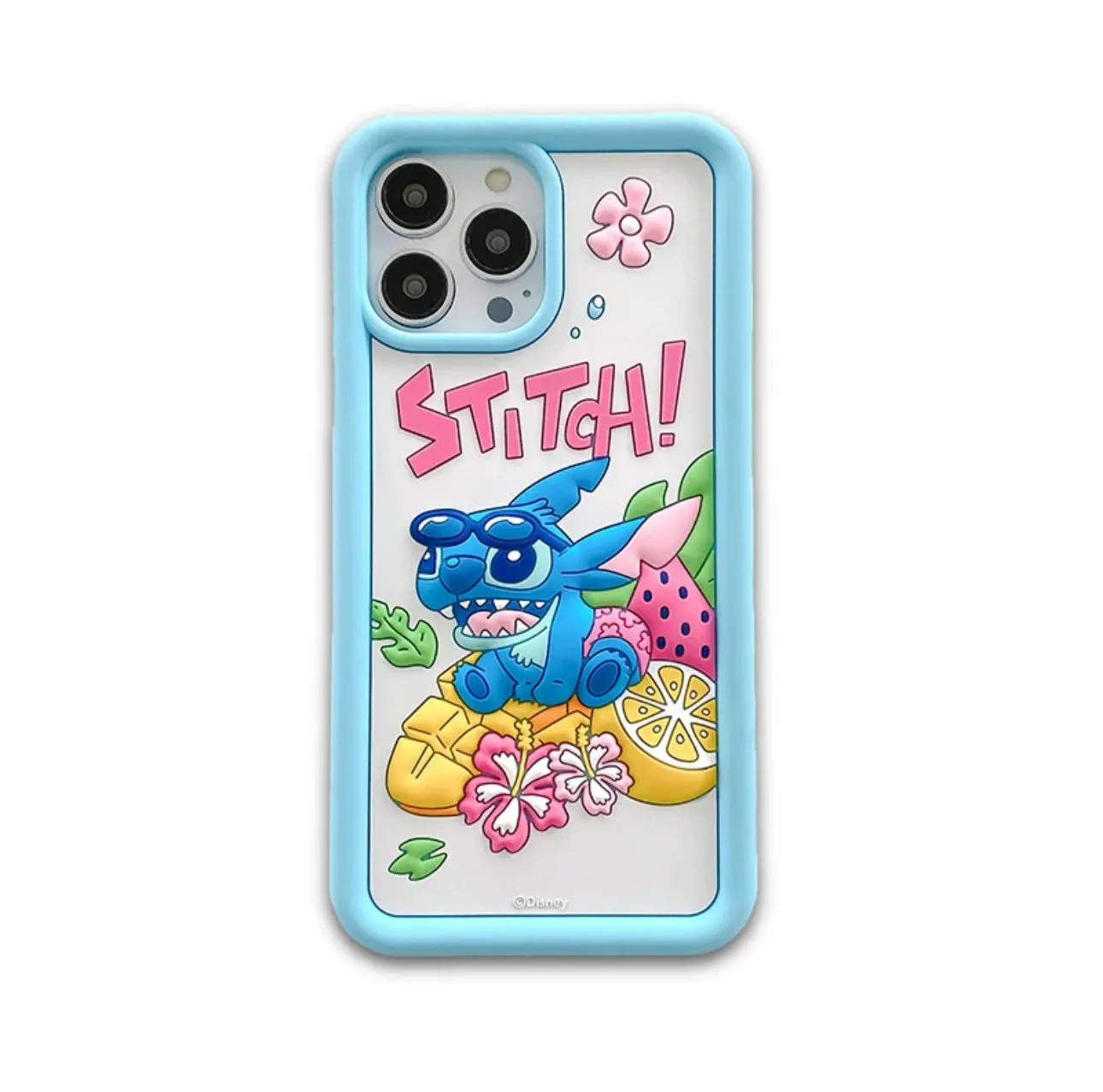 Cute Cartoon Stitch Silicone  Phone Case - iPhone Case 12 13 14 Pro Promax