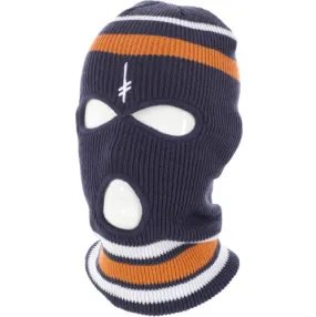 Deathwish Gang Logo Ski Mask - Navy/Orange