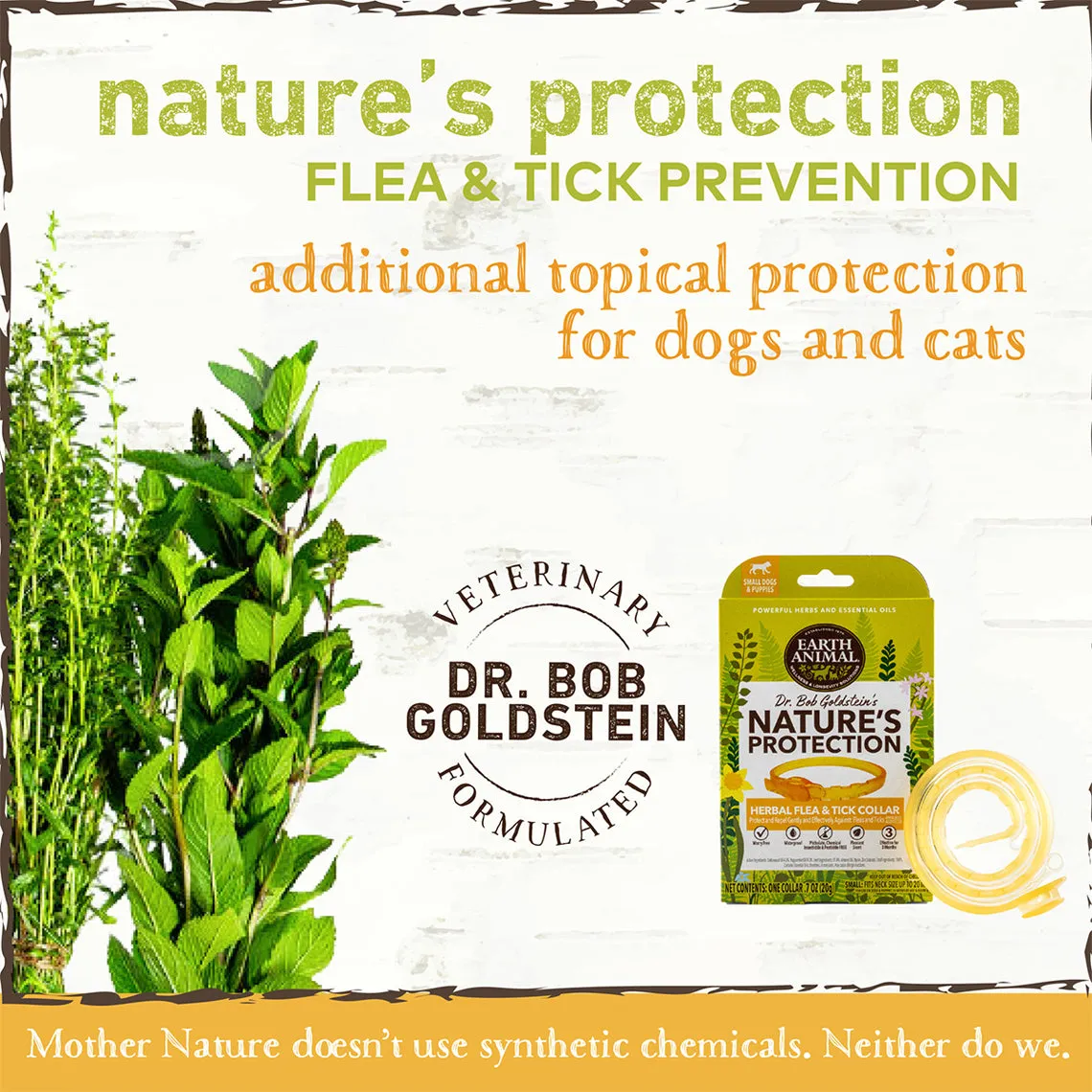 Earth Animal Nature's Protection Flea & Tick Collar for Dogs