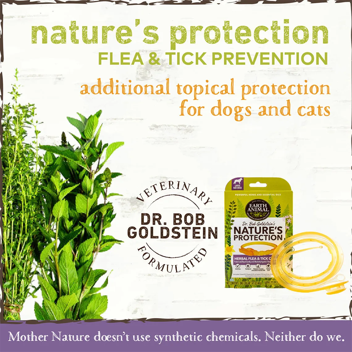 Earth Animal Nature's Protection Flea & Tick Collar for Dogs