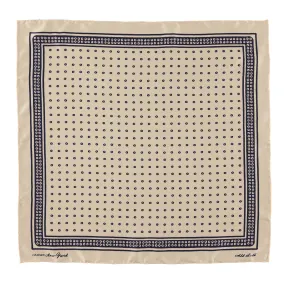 Ecru Circle Dot Neckerchief