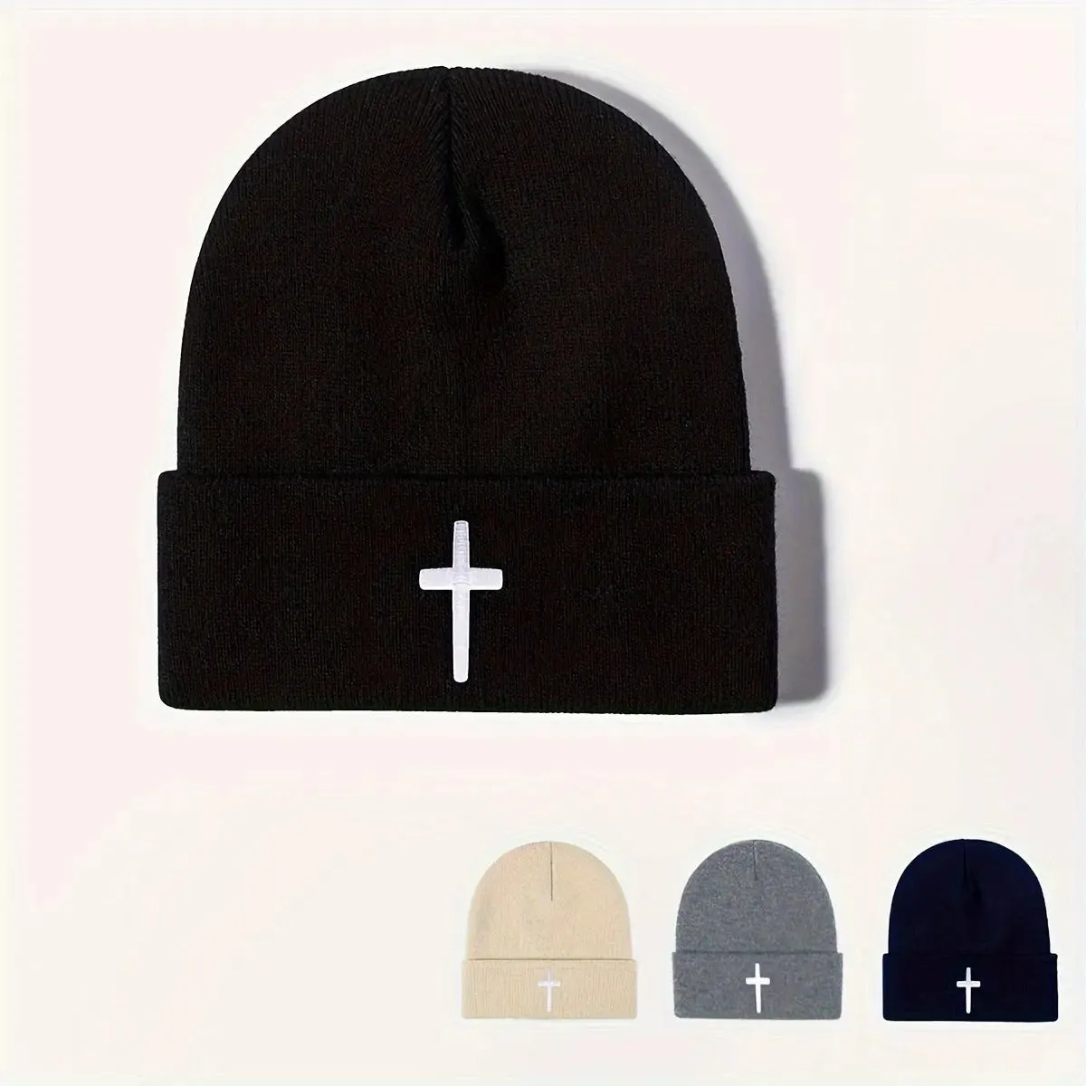 Embroidered Knit Cap