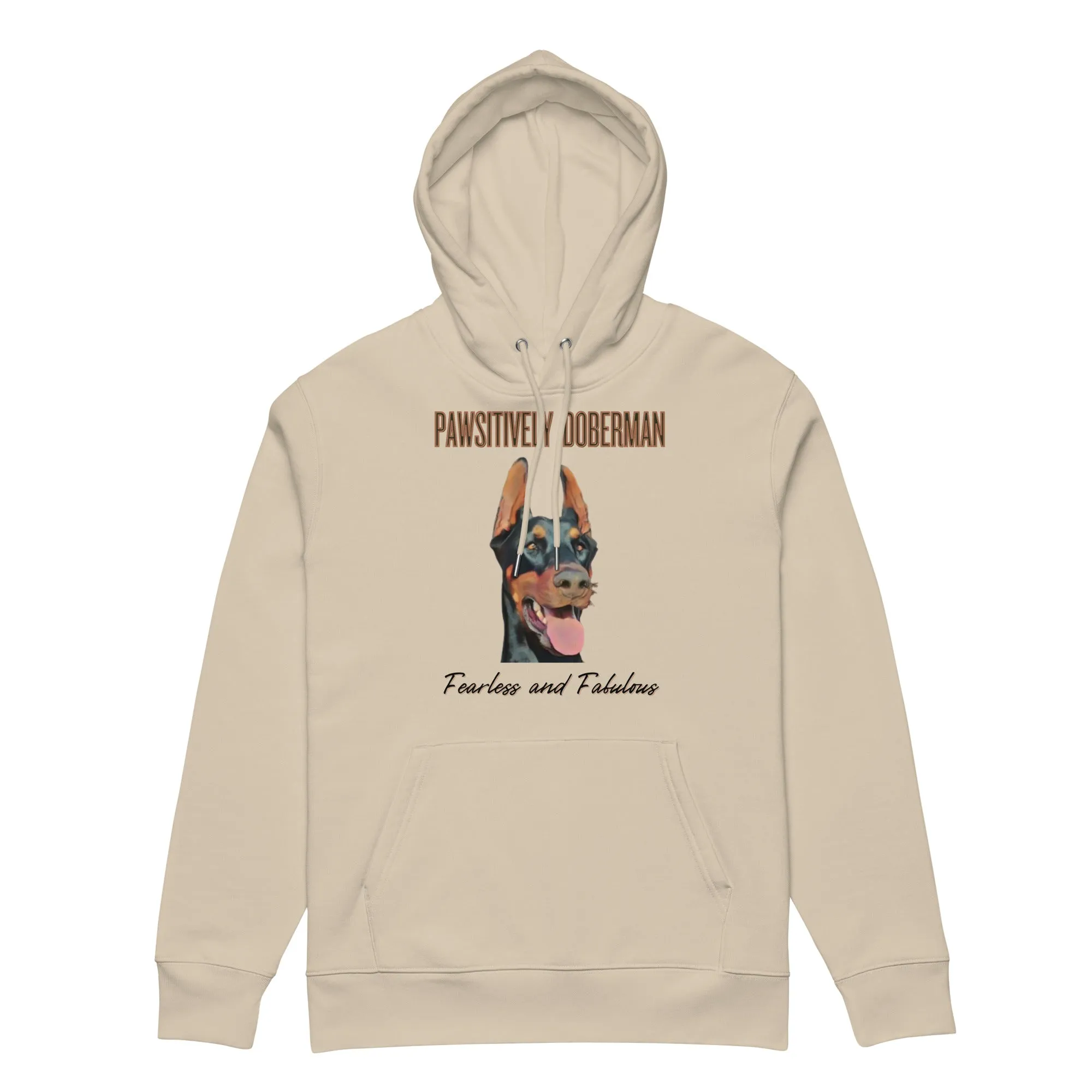 Fearless & Fabulous Doberman Hoodie | Organic Cotton, Vegan