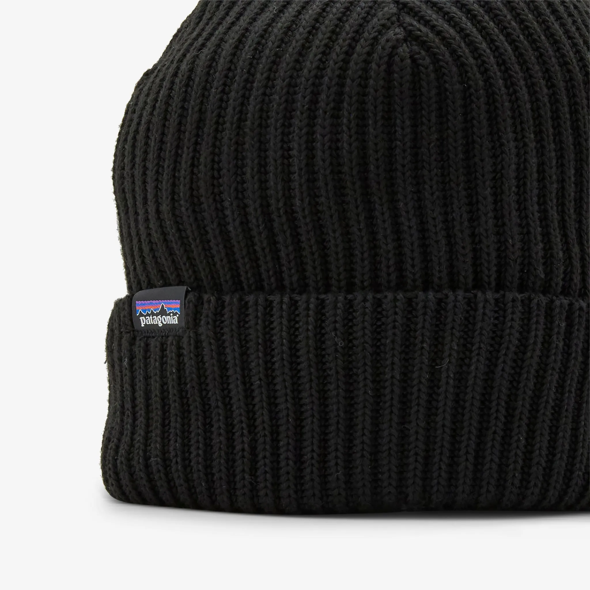 Fishermans Rolled Beanie Black