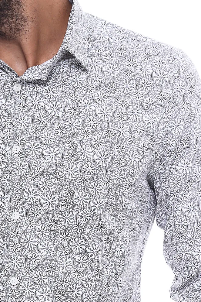 Floral Patterned Slim Fit Shirt | Wessi - Wessi