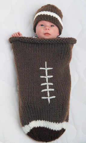 Football Baby Bunting & Hat