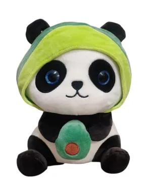 Fun4you Avocado Panda Soft Toy 30 cm - Cute Stuffed Animal for Kids - Adorable Plush Toy for Boys & Girls - Ideal Gift for Birthdays"