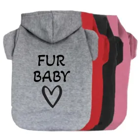 Fur Baby w/ Heart Pet Hoodie