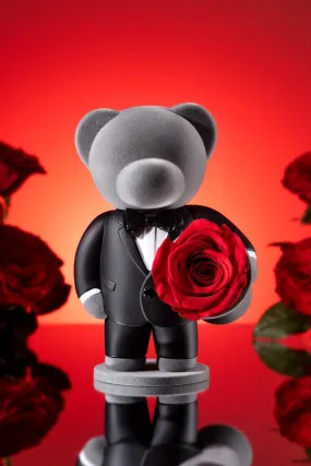 Gentleman's Promise Teddy Bear with Rose