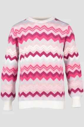 Girls Missoni Pink Patterned Jumper