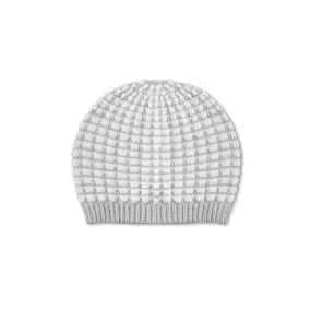 Grey Check Baby Beanie