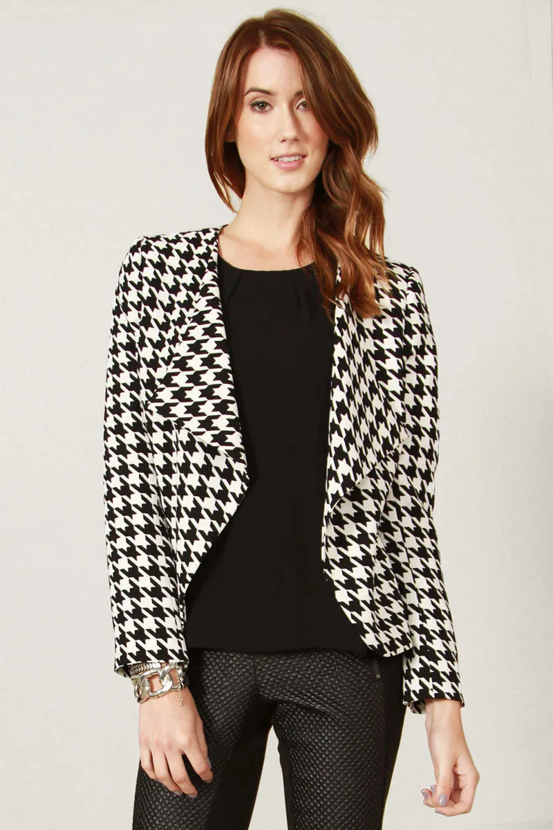 Gwen Houndstooth Blazer