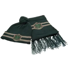 Harry Potter Junior Beanie & Scarf Slytherin Set