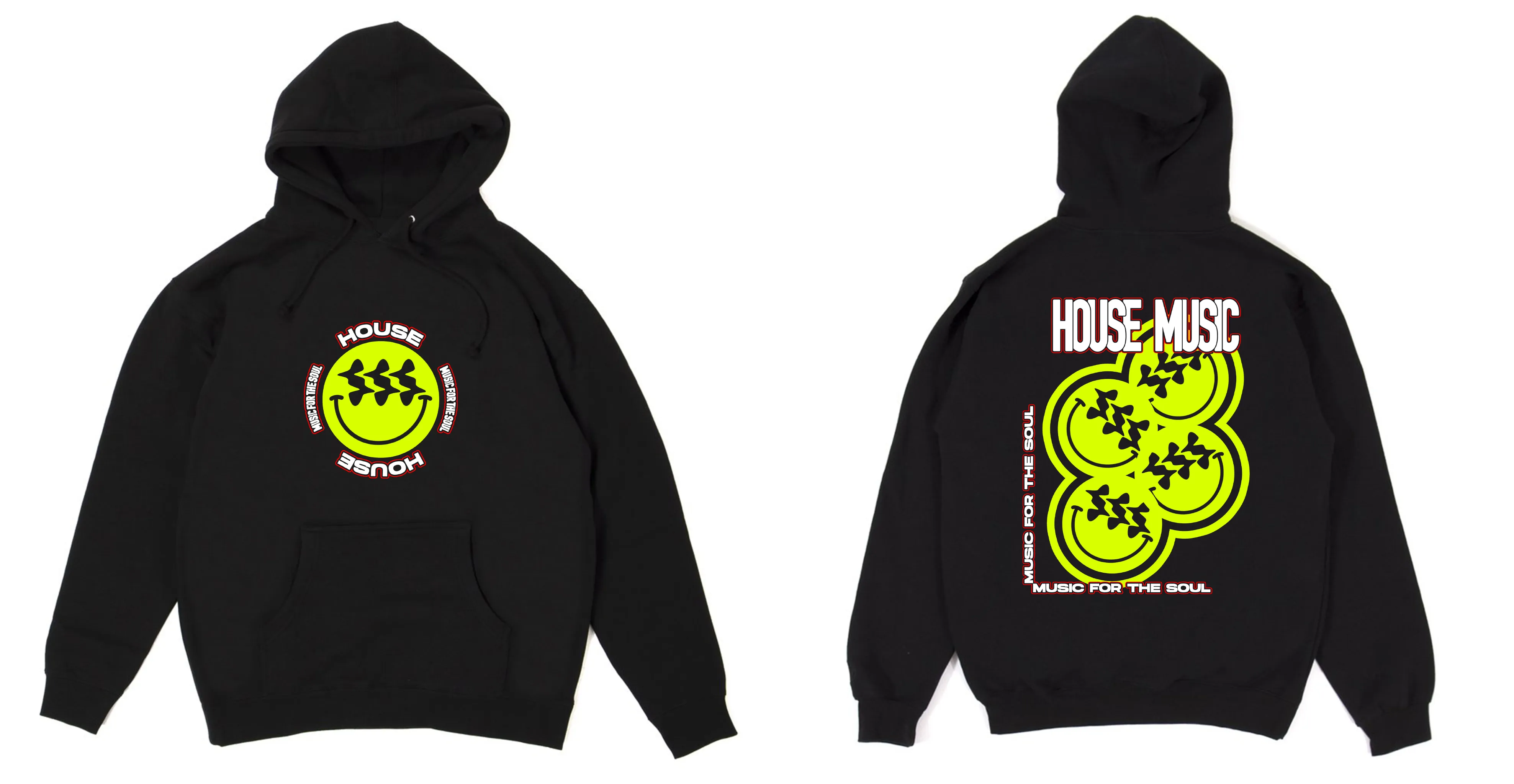 House Music For The Soul Smile Hoodie