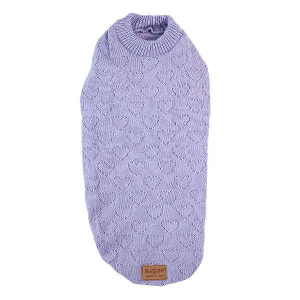 Kazoo Apparel Knit Heart Purple Intermediate Medium***